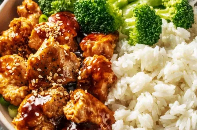 Crockpot Teriyaki Chicken: Sweet and sticky meal cooked in a slow cooker.