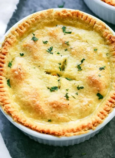 Gluten and dairy free Chicken Pot Pie made with fresh vegetables and tender chicken.