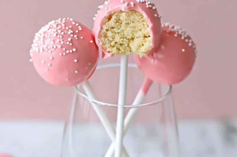 Homemade Starbucks cake pops recipe with colorful toppings and a delicious finish.