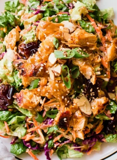 Healthy Whole30 Chinese Chicken Salad with Dates, paleo and gluten-free recipe