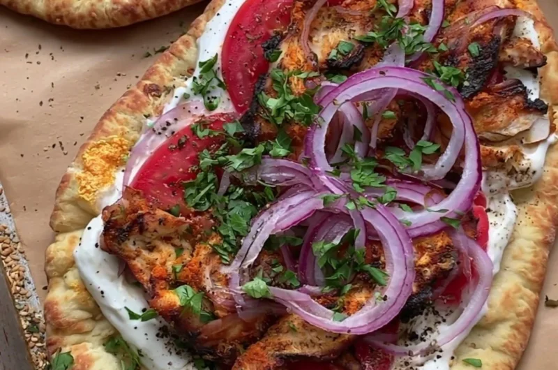 High-protein chicken wrap with fresh vegetables and whole grain wrap