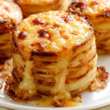 Delicious Easter dinner recipes featuring potato slices and cheese muffins.