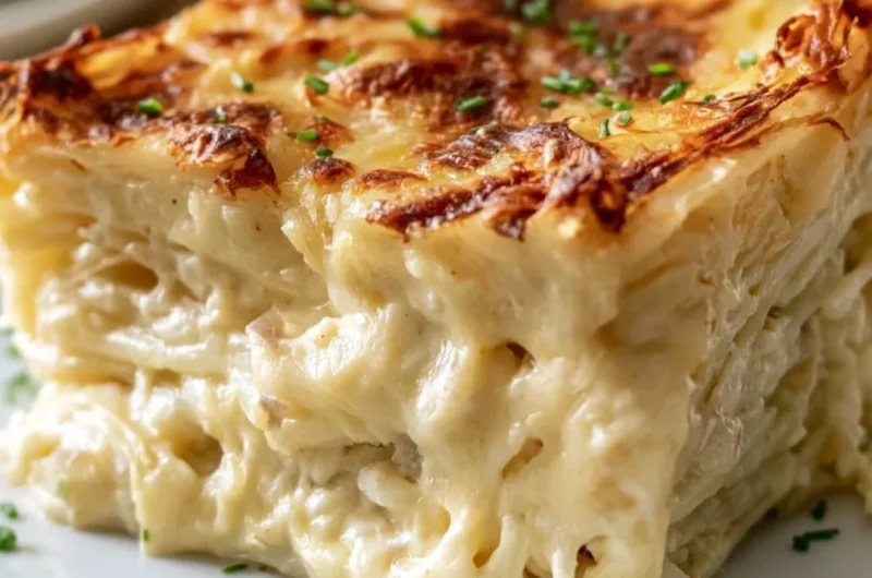 Delicious Steakhouse Potatoes Romanov served as a gourmet side dish